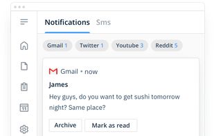 Reply to notifications with quick reply, & quick actions