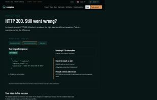 Interactive example: checking an HTTP 200 response for empty results and stale data.
