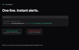 CronSignal screenshot 1