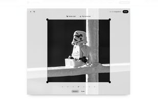 CropGuide editor to edit an image manually