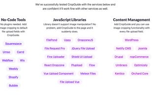 CropGuide supported platforms