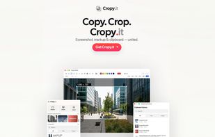 Crop + Copy in one flow — grab any part of your screen, mark it up, and copy it instantly. No juggling three different apps. That simple idea is what makes Cropy.it stand out.
