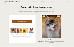 Turn any photo into a cross stitch pattern