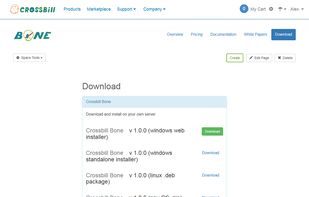 Crossbill Authority application download page