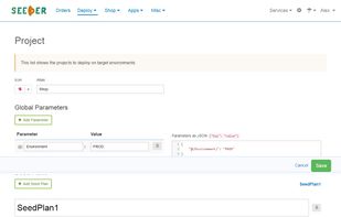 Crossbill Seeder project editor