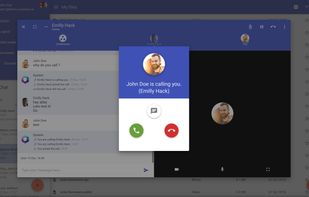 Over the internet calls and video conferences