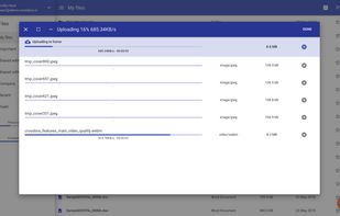 Upload and share files