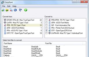 Crossfont screenshot 1