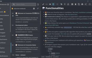 Crossnote screenshot 1