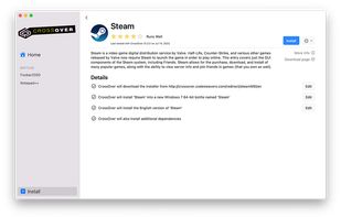 CrossOver screenshot 2