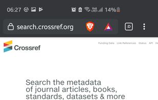 Crossref screenshot 1