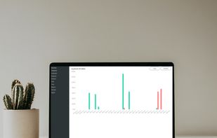 Crosstally dashboard on a laptop