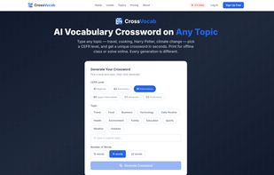 Pick a level and topic to generate. Any custom topic, any CEFR level