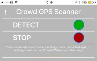 Crowd GPS Scanner screenshot 1