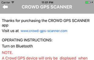 Crowd GPS Scanner screenshot 2