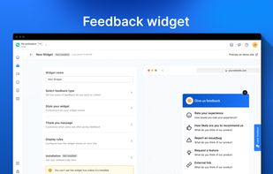 Feedback Widget?
Integrate our feedback widget easily on your website or software to gather NPS scores, CSAT scores, feature requests, and bug reports in real time. This widget is your main tool for staying connected with users, understanding their needs, and addressing concerns right away.