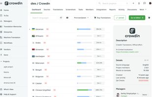 Crowdin screenshot 1
