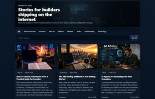 Crowdstax News hub featuring startup stories, AI tool coverage, product launch analysis, founder guides, and builder-focused editorial content.