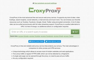 CroxyProxy Web Proxy screenshot 1