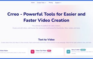 Crreo AI HomePage