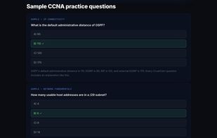 Practice question with explanation