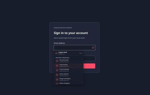 Browser extension: Autofill from saved logins on any sign-in form