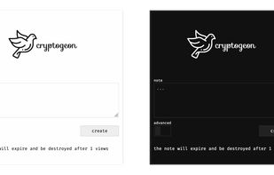 cryptgeon screenshot 1