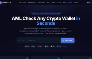 CryptoAML screenshot 1