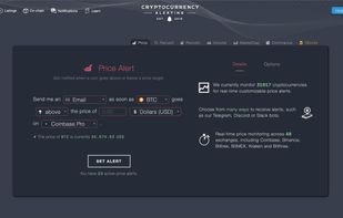 Cryptocurrency Alerting screenshot 1