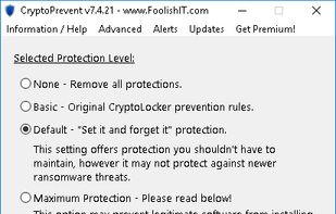 CryptoPrevent screenshot 1