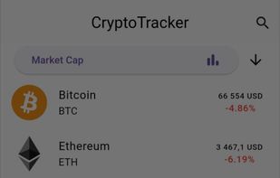 CryptoTracker screenshot 2