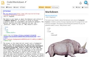 Code/Markdown app