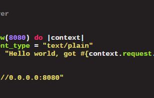 Crystal (programming language) screenshot 1