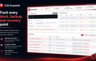 CSS Guardrail Main Dashboard, everything you need all in one place.