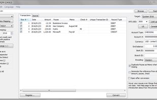 CSV2QFX screenshot 1
