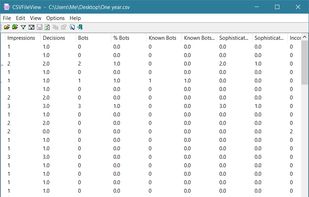 CSVFileView screenshot 1