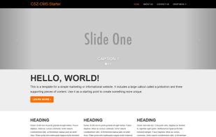 CSZ CMS screenshot 1