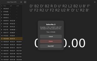 CubeTimer screenshot 2