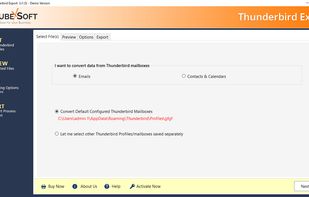 CubexSoft Thunderbird Converter screenshot 1