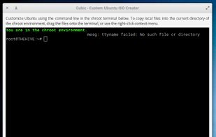 Our chroot environment, ready for application installation.
