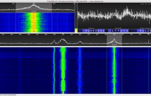 CubicSDR v1.2.0-alpha showing 2 MHz bandwidth of HackRF One