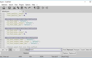 Multi-selections, Replace dialog at bottom