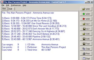 CueListTools screenshot 1