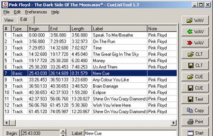 CueListTools screenshot 1