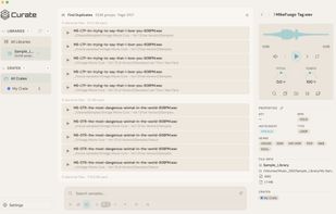Curate Sample Manager screenshot 3