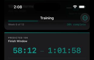 Training plan adaption.  Missed some runs?  We propose adaptions automatically, but it's always your choice.