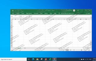 Application screen watermark