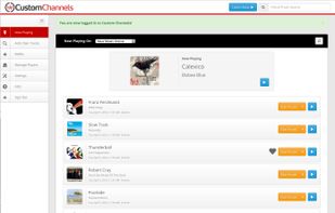 View, Like, and Ban tracks from the dashboard.