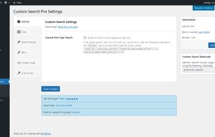 Custom Search WordPress Plugin screenshot 1