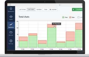CustomerICare live chat screenshot 1